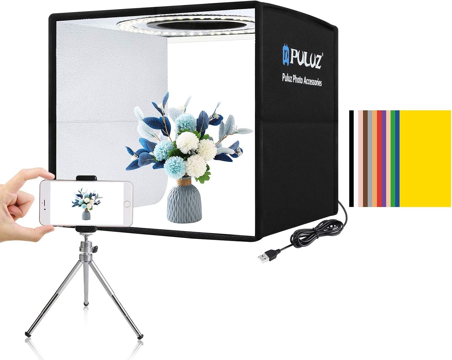 Photography Video Lighting Kit - Lampu Video Panel LED RGB dengan