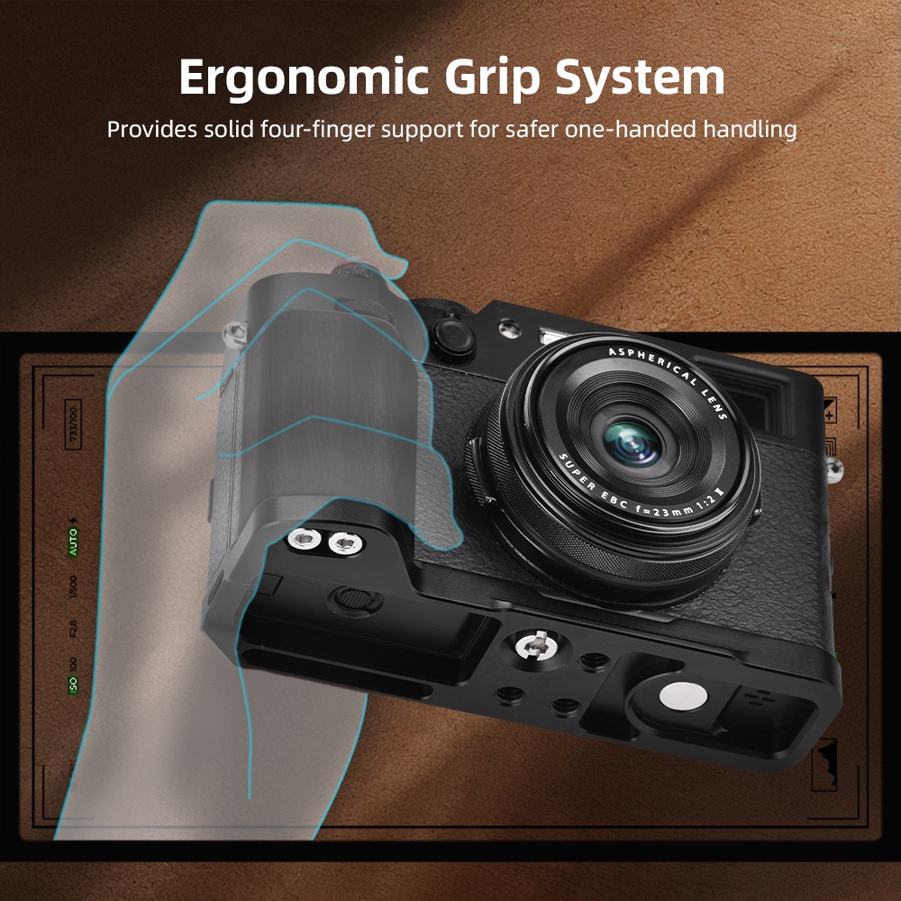 Fujifilm Camera X100Vi - Bracket L Plate Kamera dengan Pegangan