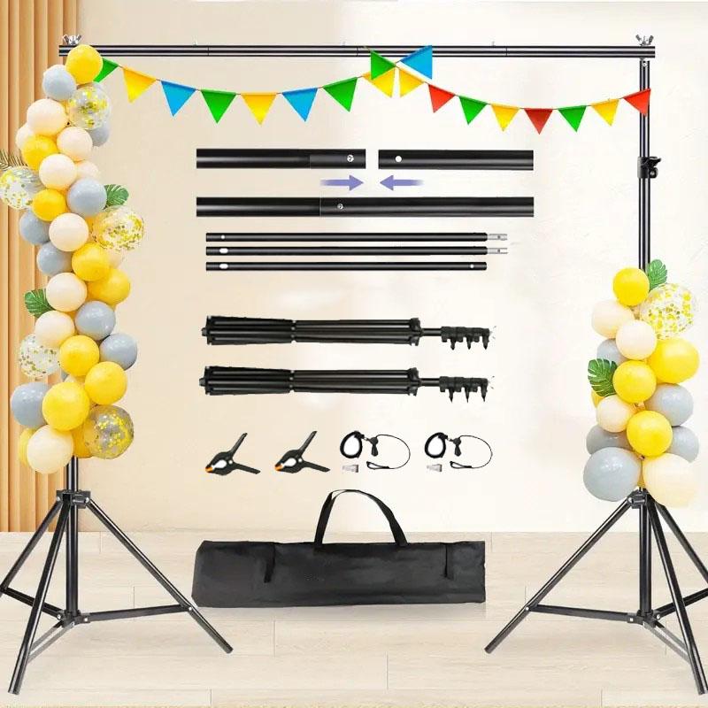 Photography Lighting Kit With Backdrop - Kit Penyangga Latar Belakang Studio Fotografi
