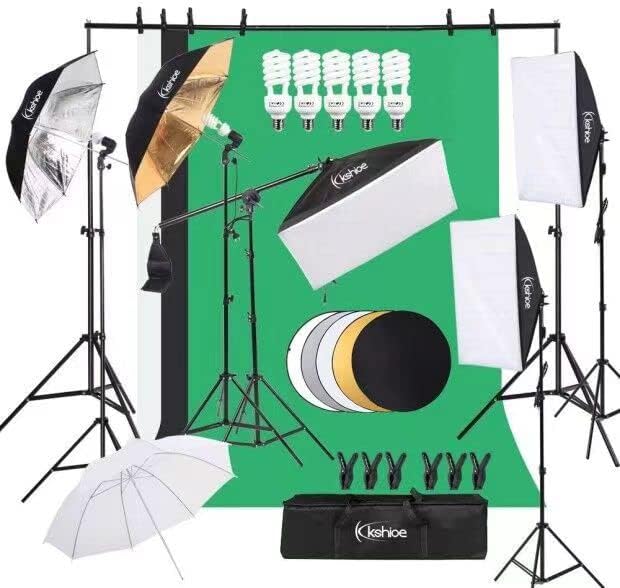Photography Lighting Kit With Backdrop - Perlengkapan Pencahayaan Fotografi, Kotak Cahaya Fotografi