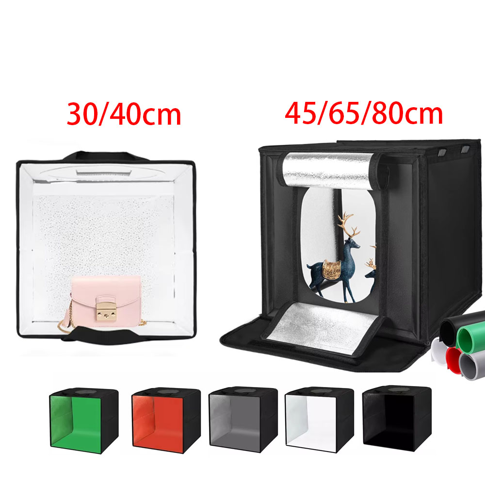 Photography Video Lighting Kit - 30/40/45 65 80Cm Tenda Fotografi Lampu