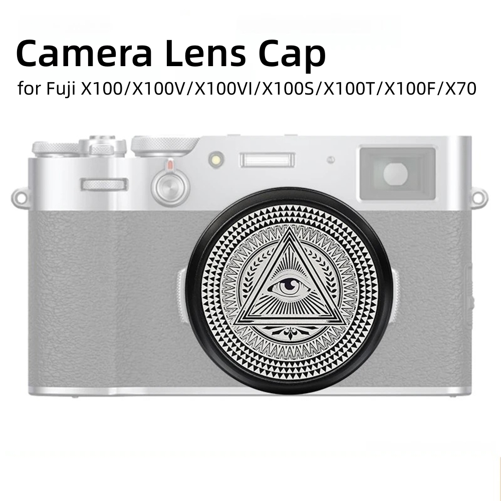 Fujifilm Camera X100Vi - Penutup Lensa Kamera Logam Antik Penutup