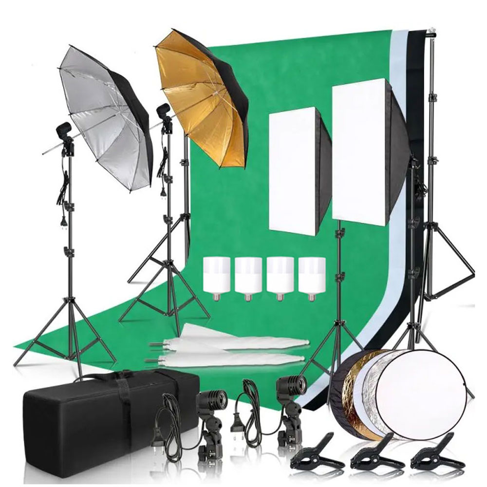 Photography Video Lighting Kit - Kit Pencahayaan Softbox Studio Fotografi dengan