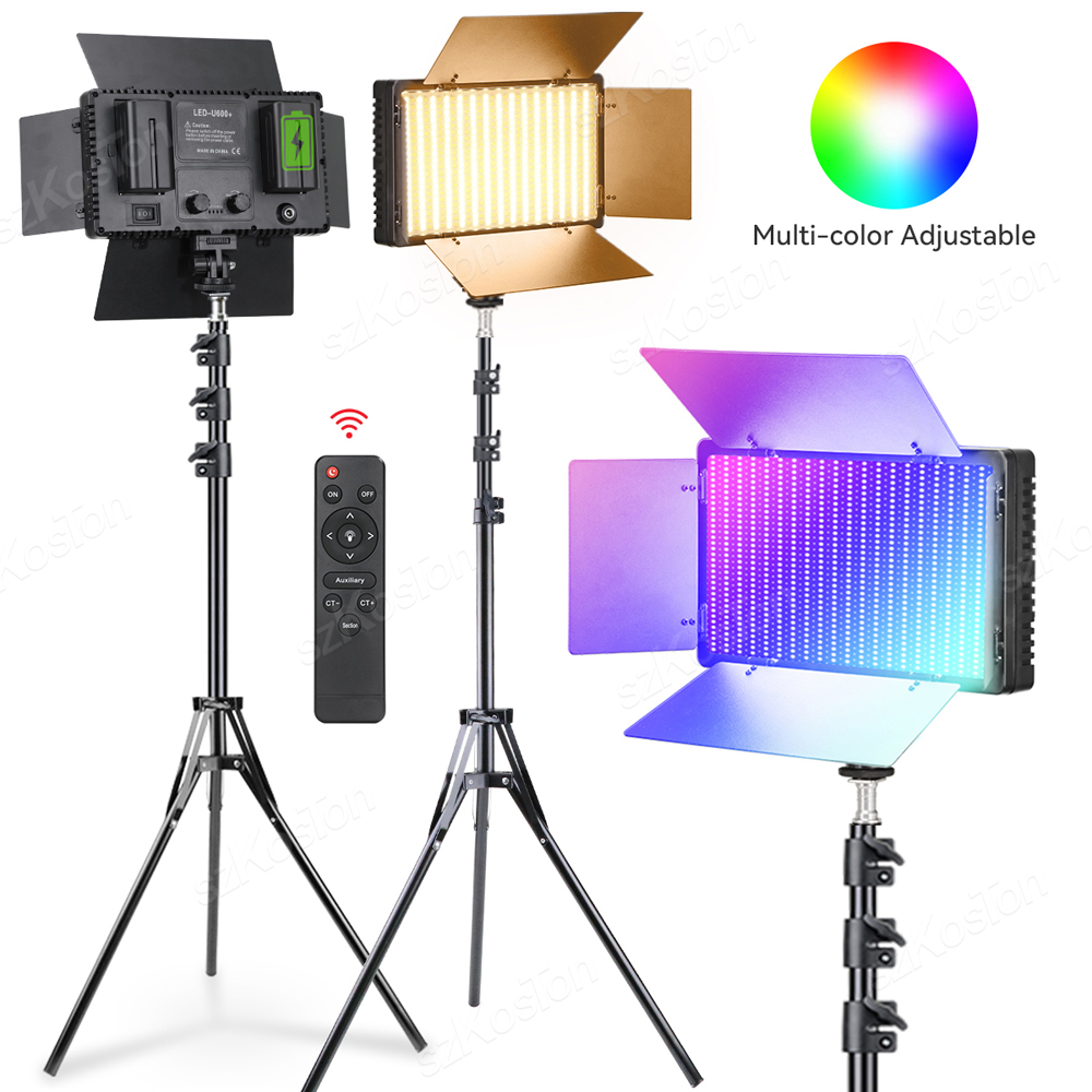 Photography Umbrella Lighting Kit - RGB lampu LED Video fotografi, perlengkapan