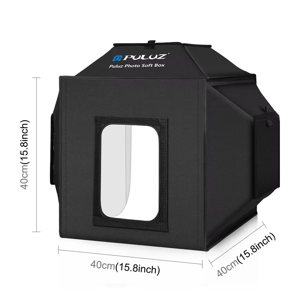 Kotak lampu Studio fotografi l - Photography Lighting Kit With Backdrop ulasan dan harga