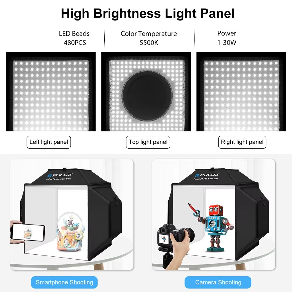 Kotak lampu Studio fotografi l - Photography Lighting Kit With Backdrop ulasan dan harga