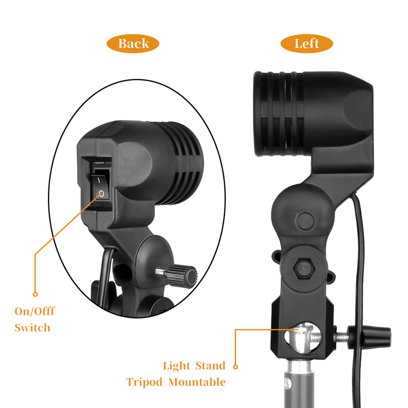1.8M Kabel Kabel Bohlam Berdir - Photography Umbrella Lighting Kit ulasan dan harga