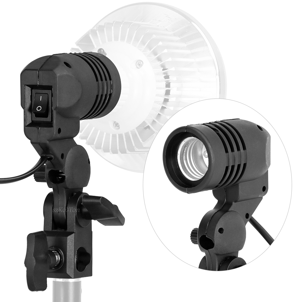 Pemegang bohlam kepala tunggal - Photography Umbrella Lighting Kit ulasan dan harga