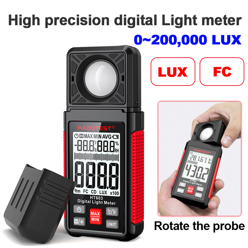 HT603 Digital Lux Meter 0~200. - Photography Lighting Portable ulasan dan harga