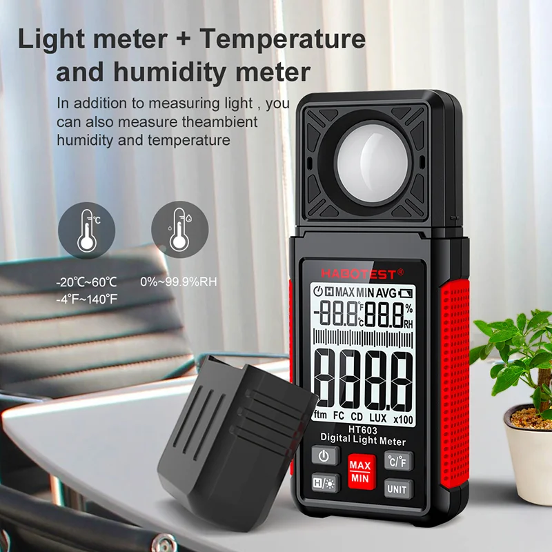 HT603 Digital Lux Meter 0~200. - Photography Lighting Portable ulasan dan harga