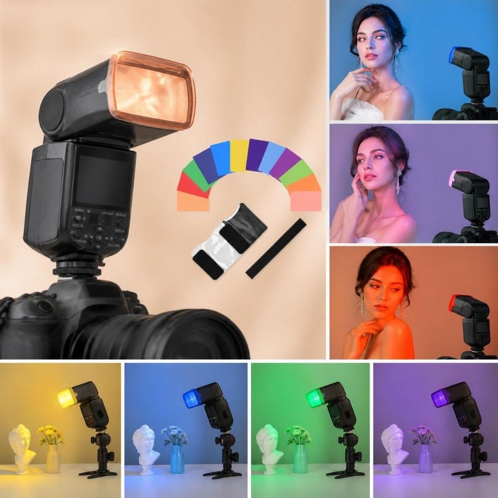 2set 12 Warna Gel Koreksi Warn - Photography Lighting Material ulasan dan harga