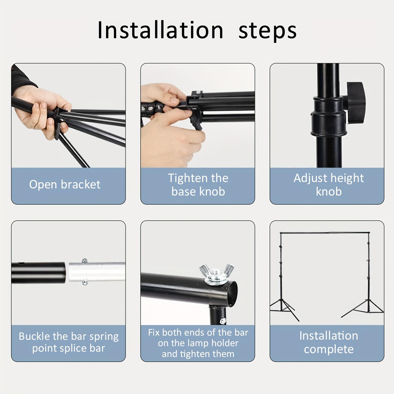 Kit Penyangga Latar Belakang S - Photography Lighting Kit With Backdrop ulasan dan harga