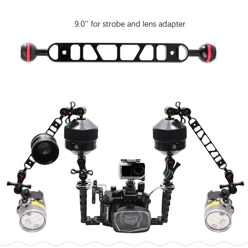 Adaptor Bola Aluminium Nitescu - Photography Video Lighting Kit ulasan dan harga