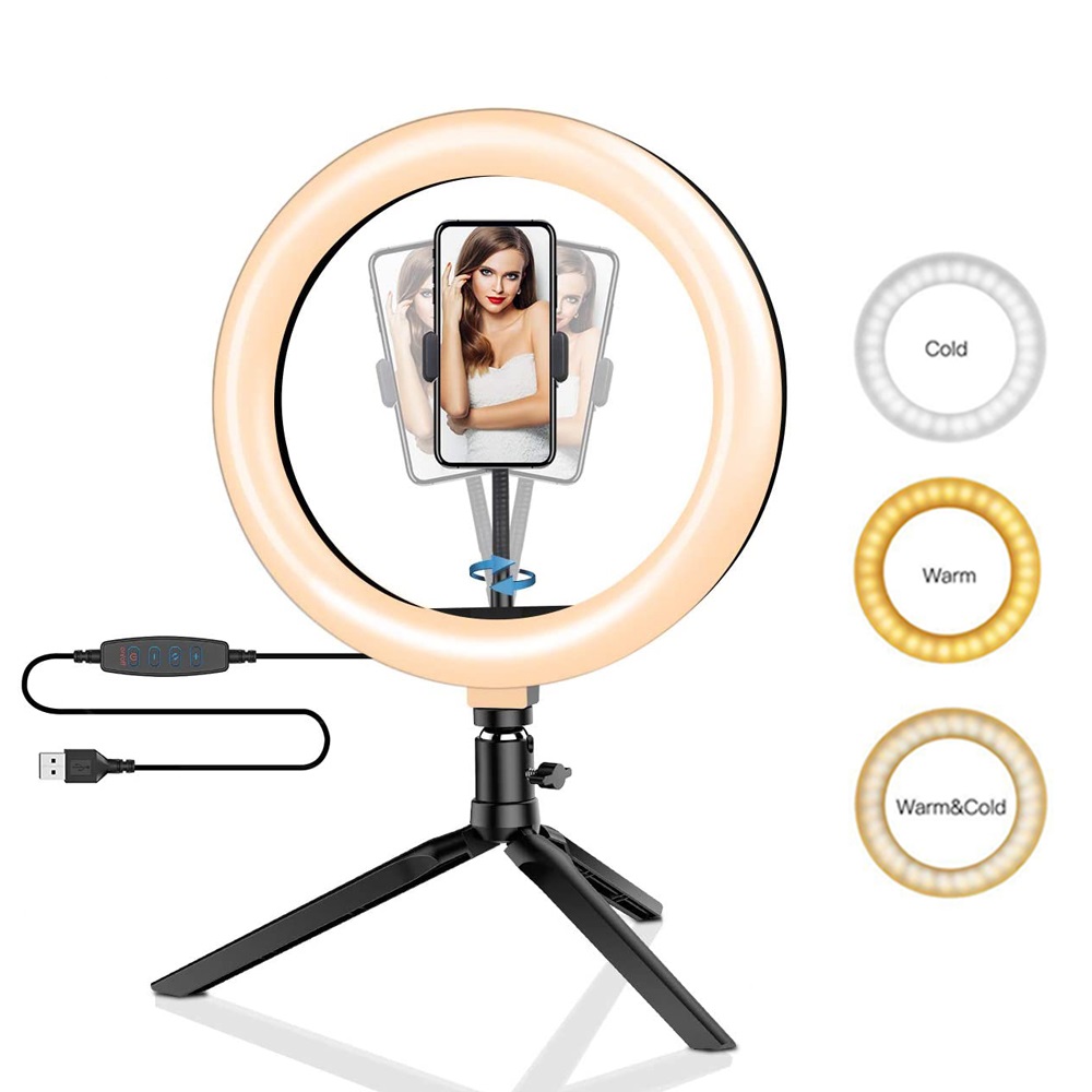 Lampu Ring Led 26cm untuk Trip - Photography Video Lighting Kit ulasan dan harga