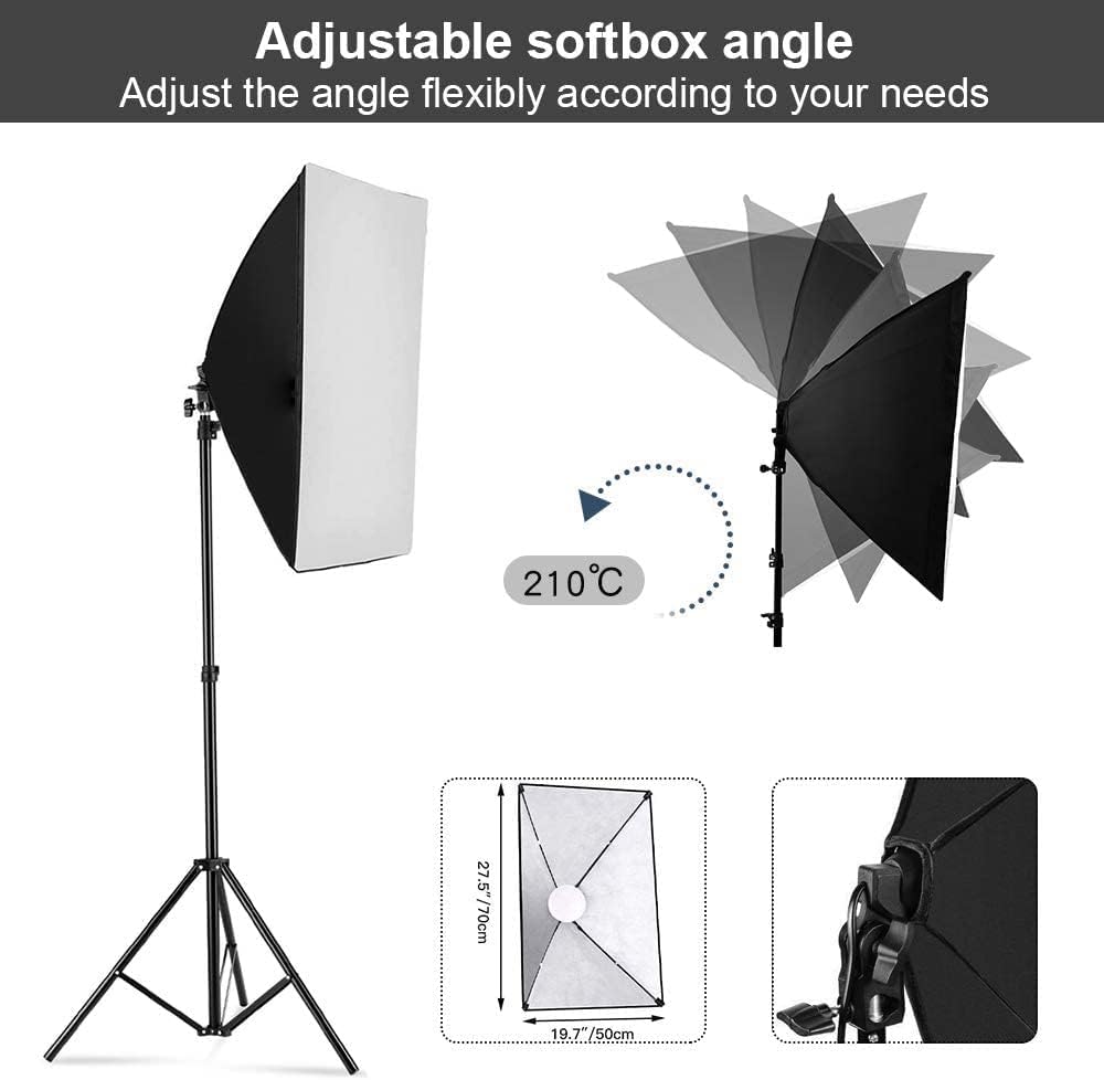 Kit Pencahayaan Softbox Fotogr - Photography Lighting Set Up ulasan dan harga