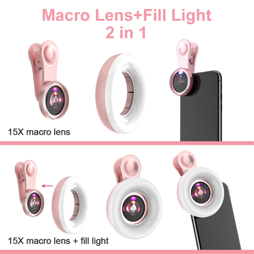 Lensa ponsel 15X makro lensa k - Photography Lighting Description ulasan dan harga