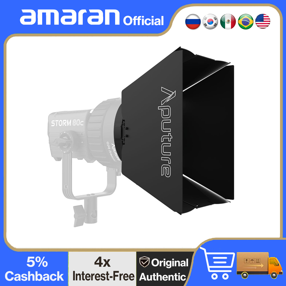 Aputure pintu gudang CF4 untuk - Fresnel Lens Attachment ulasan dan harga