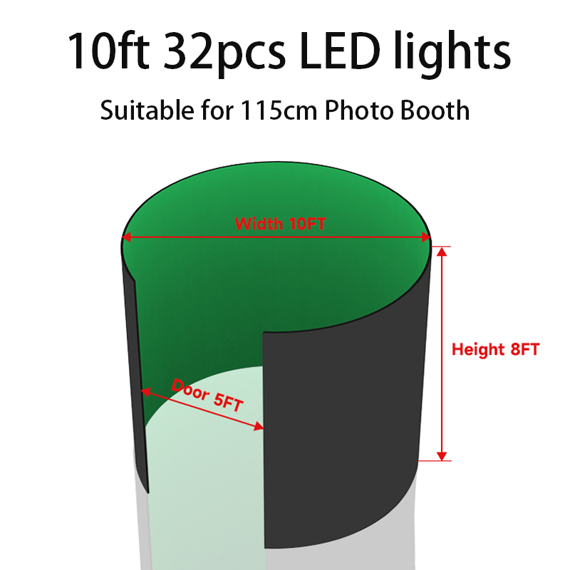 Tenda Photo Booth 360 dengan L - Photography Lighting Kit With Backdrop ulasan dan harga